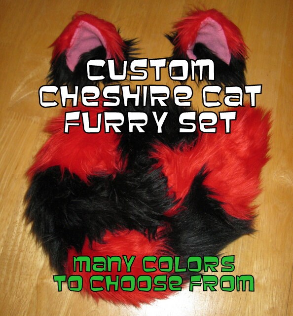 ChESHIRE CaT sET costume Custom Order - anime, cosplay, furry, anthro, halloween, burning man