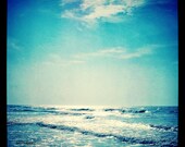 Memorial Day Sale Landscape Ocean Blue 8x8 print waves sparkle