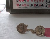CUFF LINKS BICYCLE Vintage