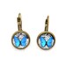 Blue Butterfly Earrings, Butterfly Illustration, Dangle Earrings