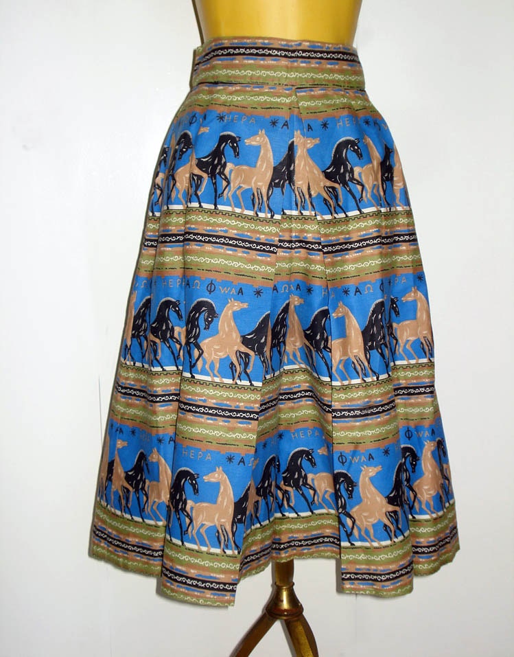 1950s Vintage Western Split Skirt Riding Skirt by vintagedame