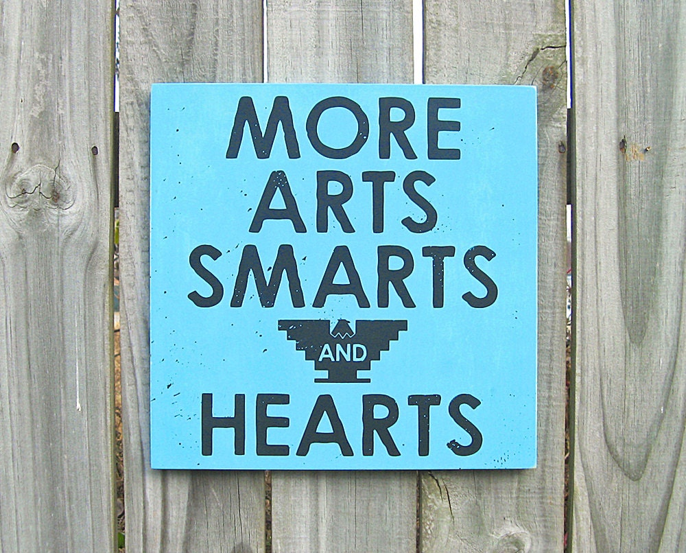 More Arts Wood Screenprint 10 Inch