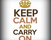 Keep Calm and Carry On Crown Machine Embroidery Design