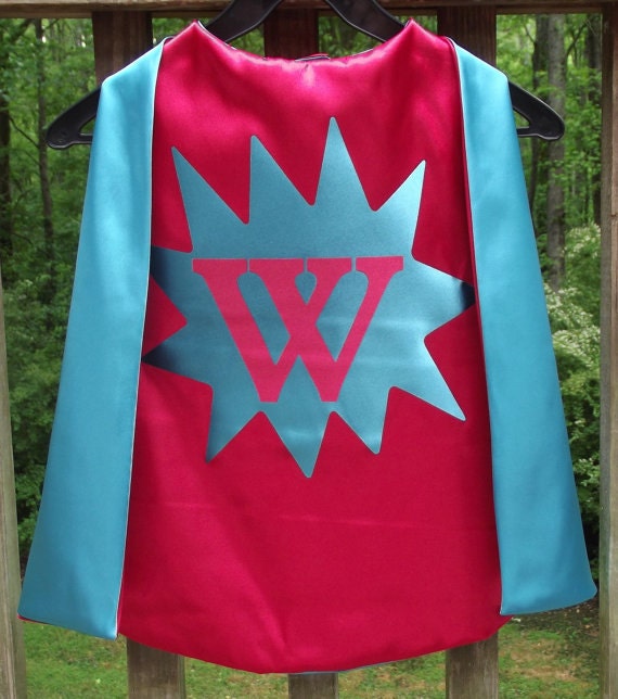 5 SUPER HERO CAPES reversible Personalized capes 5 with Straight edge You choose colors 5 Superhero capes Il_170x135