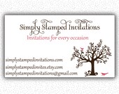 Business Card Design Pink Crows PRINTABLE Il_170x135