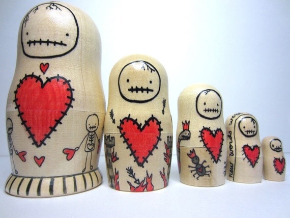 Zombie Nesting Dolls with a Fairy Tale Twist