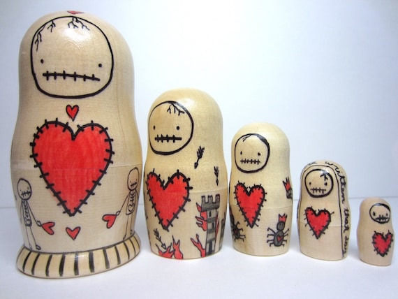 Zombie Nesting Dolls with a Fairy Tale Twist