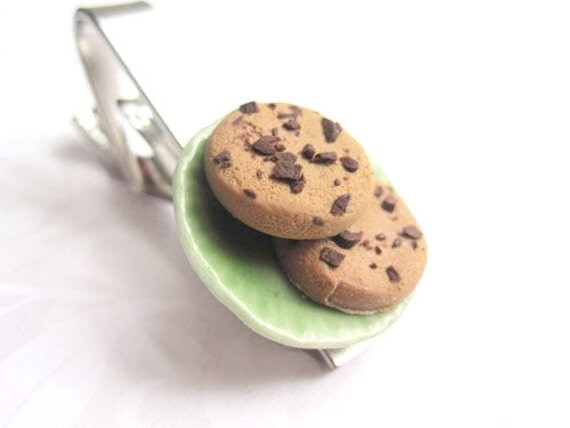 Chocolate Cookies Tie Clip