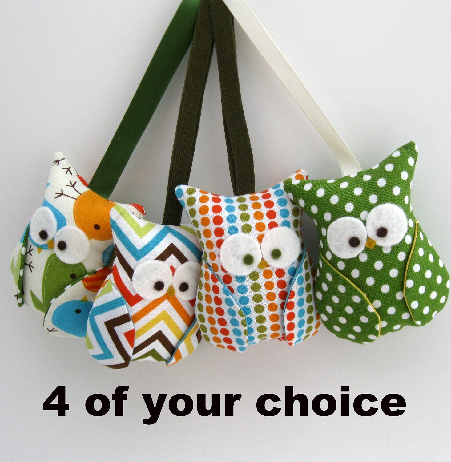 Owl Ornament Party Favor/ 4 of your choice