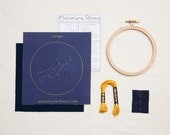 Virgo Zodiac Embroidery Kit - diy constellation embroidery kit