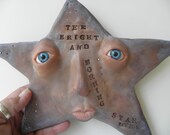 OOAK STAR FACE hand sculpted one of a kind fantasy ( 2 ) art by DinkyDarlings