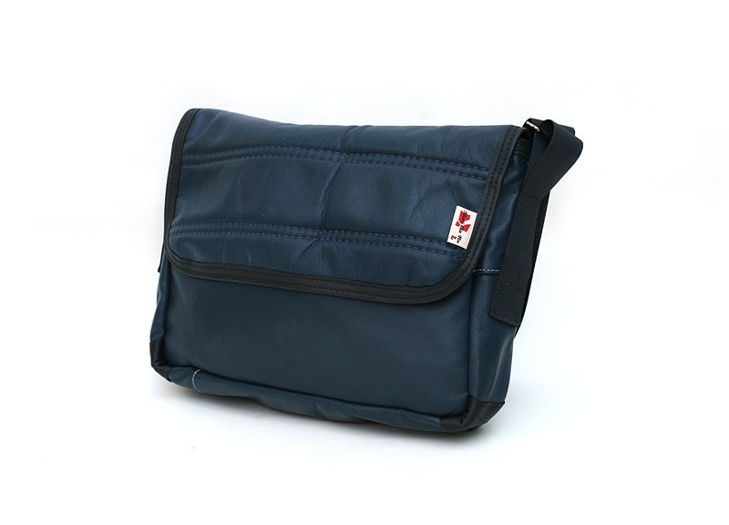 Recycled LAPTOP bag made from original BMW Seat leather