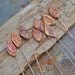 Handmade Copper Paisley Leaf Headpins (1 pair)
