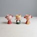 vintage egg cup trio