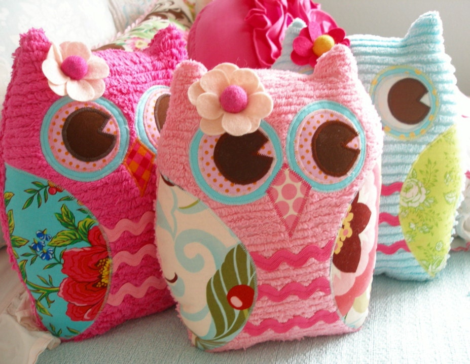 BRIE -Special Edition Vintage Inspired Chenille Owl Plush - Ready to Ship