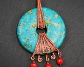 Hyacinth House - Woven Wire Wrapped Donut Pendant Tutorial