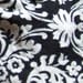 Lavender Flax Seed Neck Wrap - Black and White Damask - Hot Cold Wrap - Flaxseed Neck Pillow