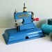 1940s KAY-an-EE Sew Master Toy Sewing Machine in Blue
