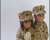 Military Couple Wedding Topper