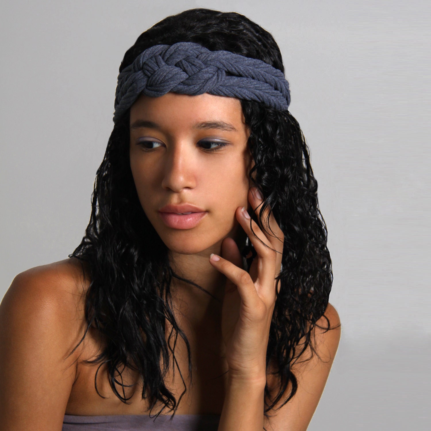 Boho Jewelry Headband Knotted Necklace Womens Braided Headbands Summer Fabric Hair Accessories Braid Knot African Spring Fashion Jewelry CIJ