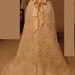 Super elegant French Lace Wedding Dress, modified to your specifications, Alencon or Chentilly Lace, with train, Deep back