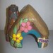 Hand Painted Ceramic Toad House