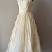 50s wedding dress / 1950s lace wedding dress / Tres Leches dress