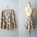 floral mini skirt / 90s floral skirt / Rose Putty skirt skirt
