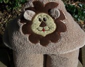 Lion Kids Hooded bath towel. Beach towel. Hooded towel. Girl or boy Baby shower/birthday gift. baby/toddler/child bath towel