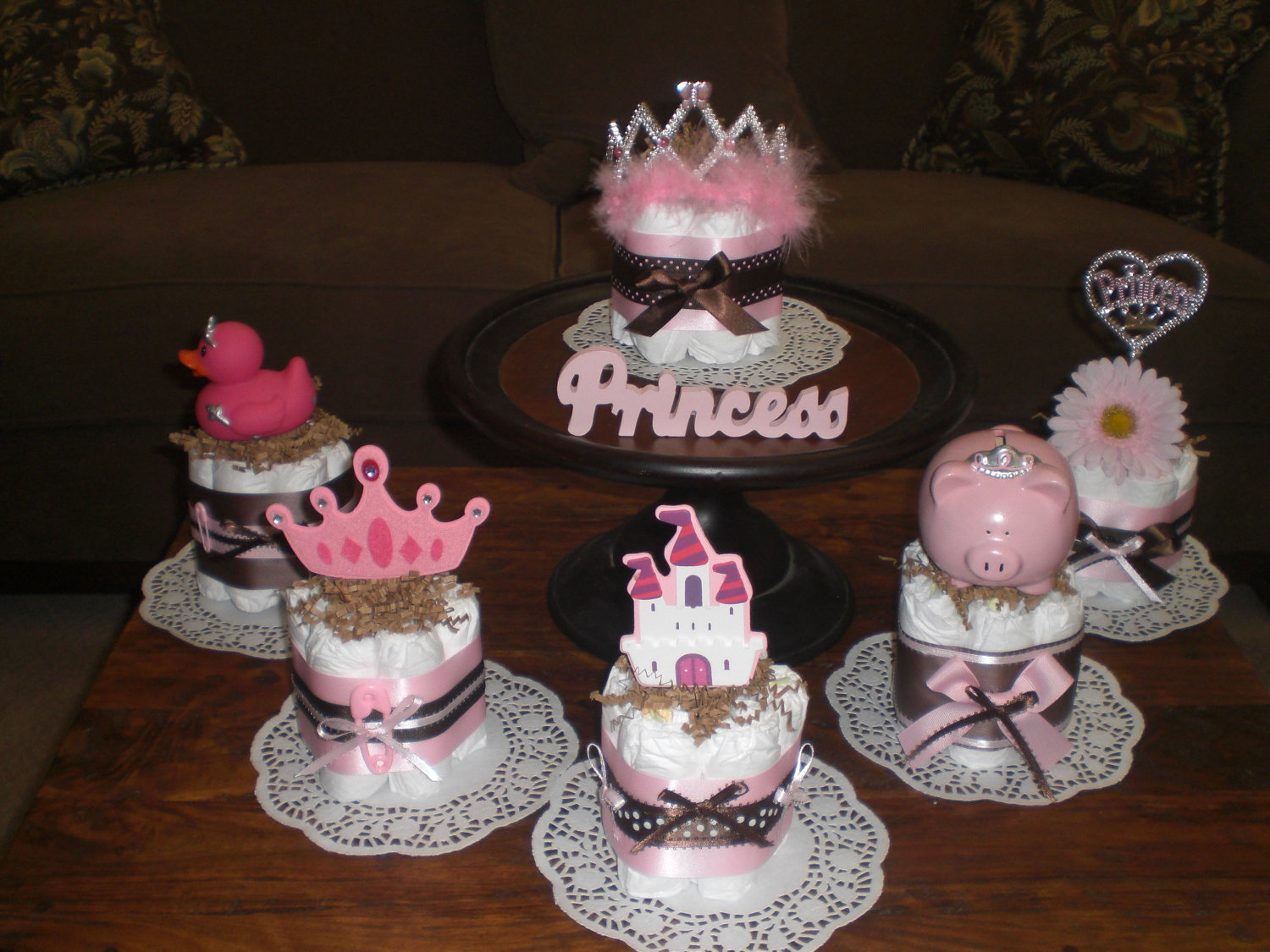 Popular items for princess diaper cake on Etsy