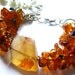 OM WellBeing Bracelet / Amber , Flourite, Lapis Lazuli