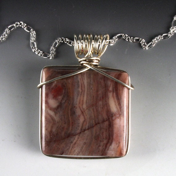 Puddingstone Jewelry, Pudding Stone Jewelry, Pudding Stone Pendant