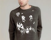 Sweatshirt - Tiger on Alternative Apparel Unisex Eco Organic Fleece Sweater