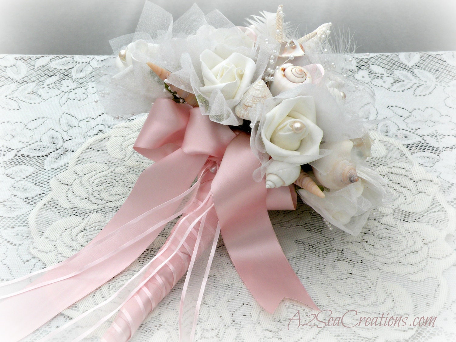 RESERVED FOR SANDRA - Wedding Bouquet and Boutonniere