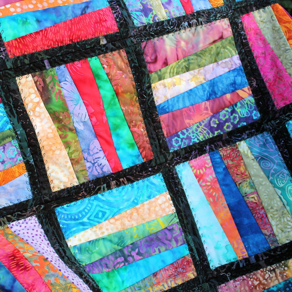 RESERVED for BIFFAN ONLY - Zig Zag Batik Lap Quilt