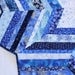 Scrappy Blue Christmas Tree Skirt - So Many Snowflakes