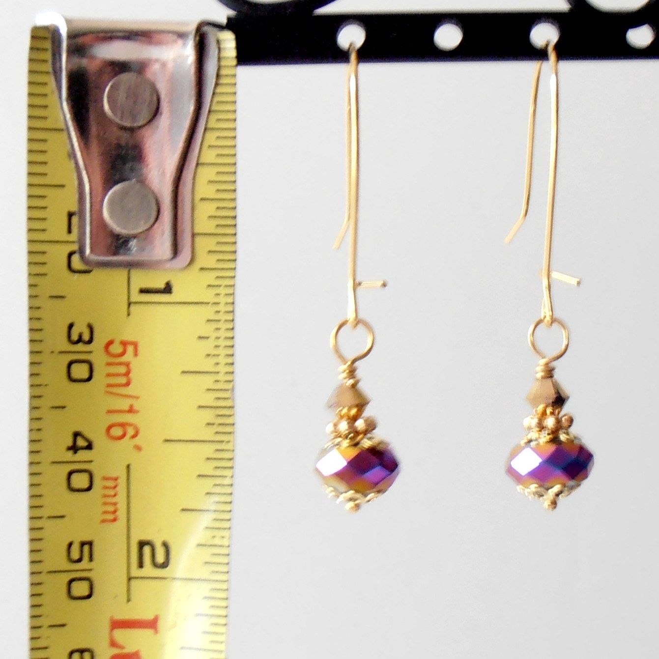 Bridesmaid Jewelry Beaded Earrings Peacock Jewelry Crystal Dangle Earrings Dainty Drops Bridesmaid Earrings Peacock Wedding Jewelry