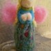 Needle Felted - Waldorf Inspired - Guardian Angel - Free Shipping WorldWide - Clearance Sale