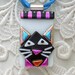 Cat Pendant, Fused Dichroic Glass Jewelry, Kitty Necklace, Fused Glass Pendant, Cat Jewelry X5625