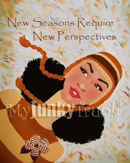 New Seasons, New Perspectives -Afro Art Print