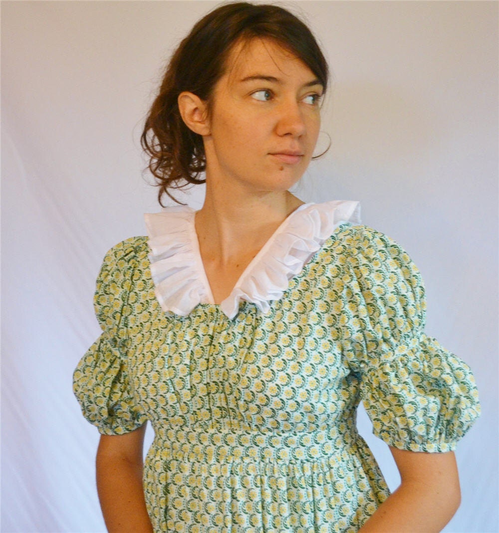 Regency Chemisette - Ready to Ship - Sheer V-Neck Ruffle