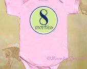 Baby Girl  Onesie Stickers Baby Months Stickers Girl Pink Onsies Month Baby stickers Waterproof  Great Newborn Photo Prop