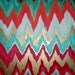 Jive Original ikat chevron 36x48 Painting by Jennifer Moreman