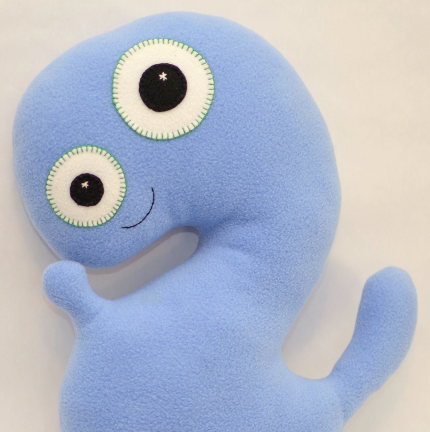 Ligh Blue Plush Monster, Emmett