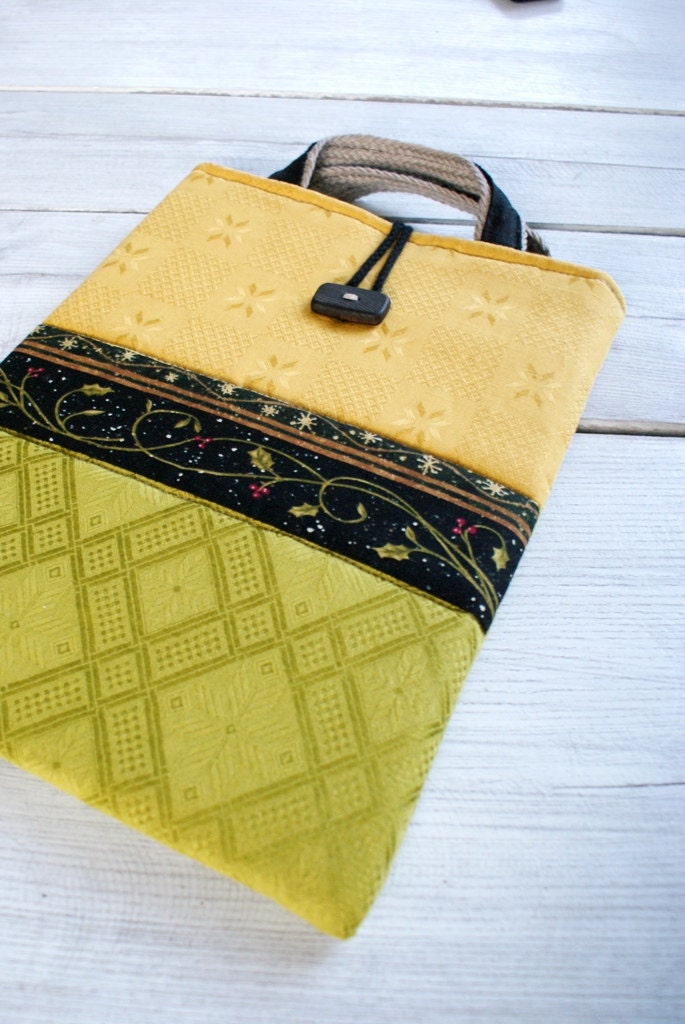 Laptop Sleeve Case Cover for 13 inch macbook/ linen/ handles