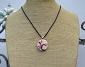 Cherry Blossom Necklace - Wearable Sculpted Art Pendant. Signature Blossoms Collection.