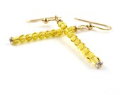 Golden II, sunny Swarovski crystals, gold filled earwires, and a touch of sterling silver