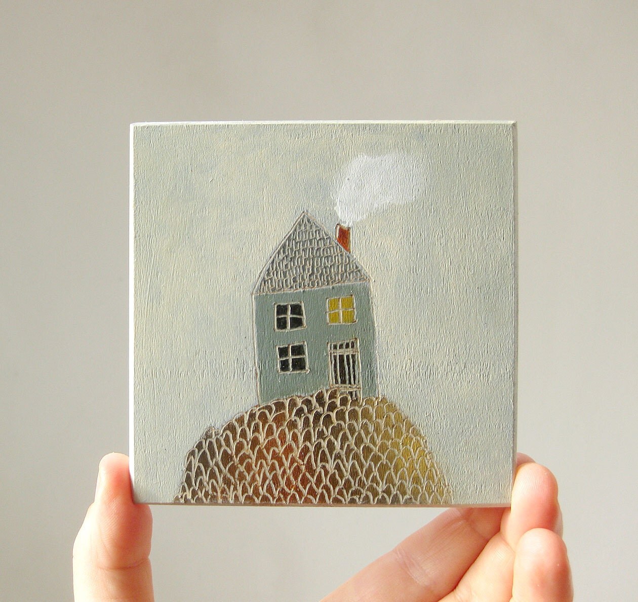we called it home / original painting on plywood panel