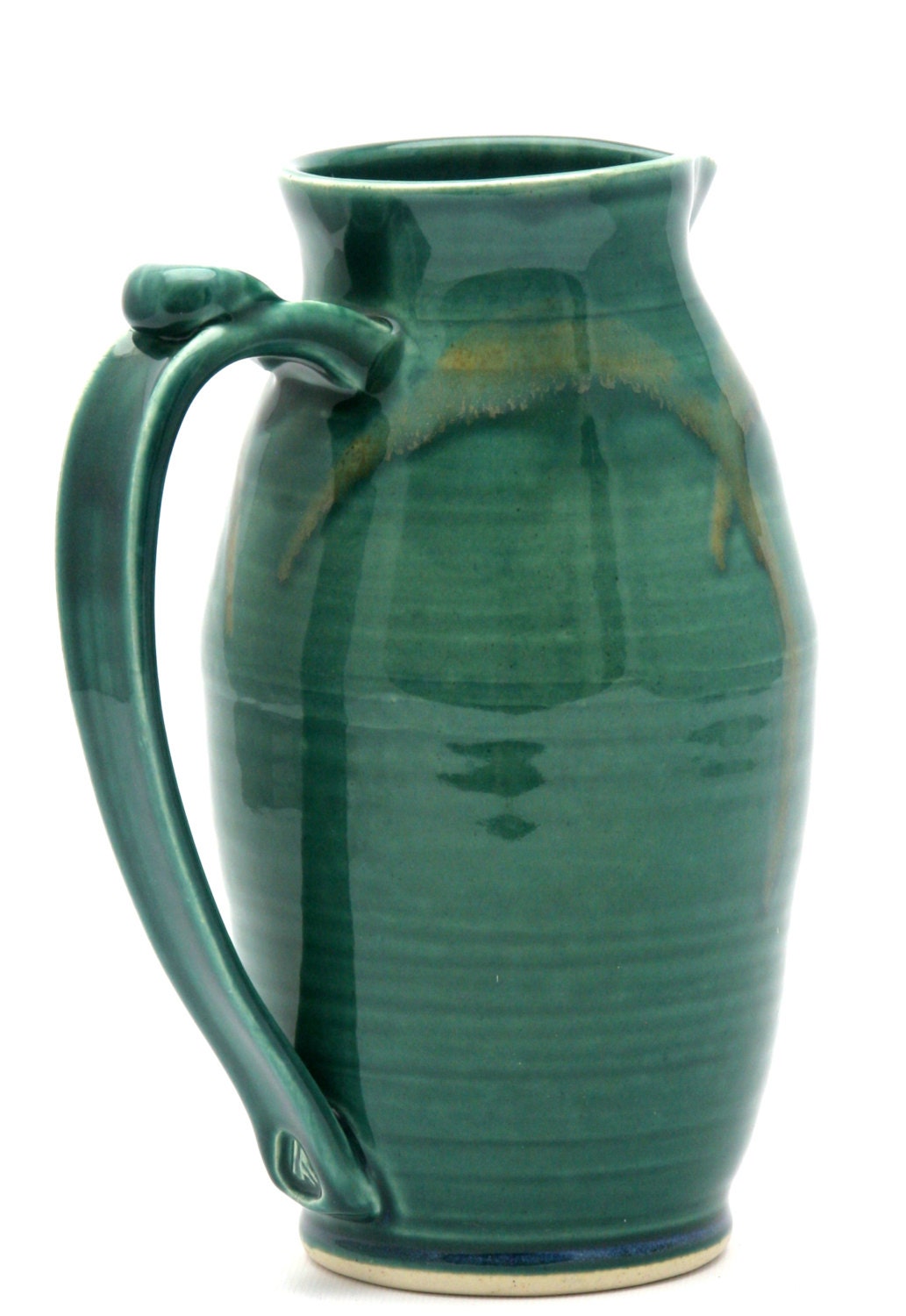 Green Pitcher in Copper Mountain Glaze Combination