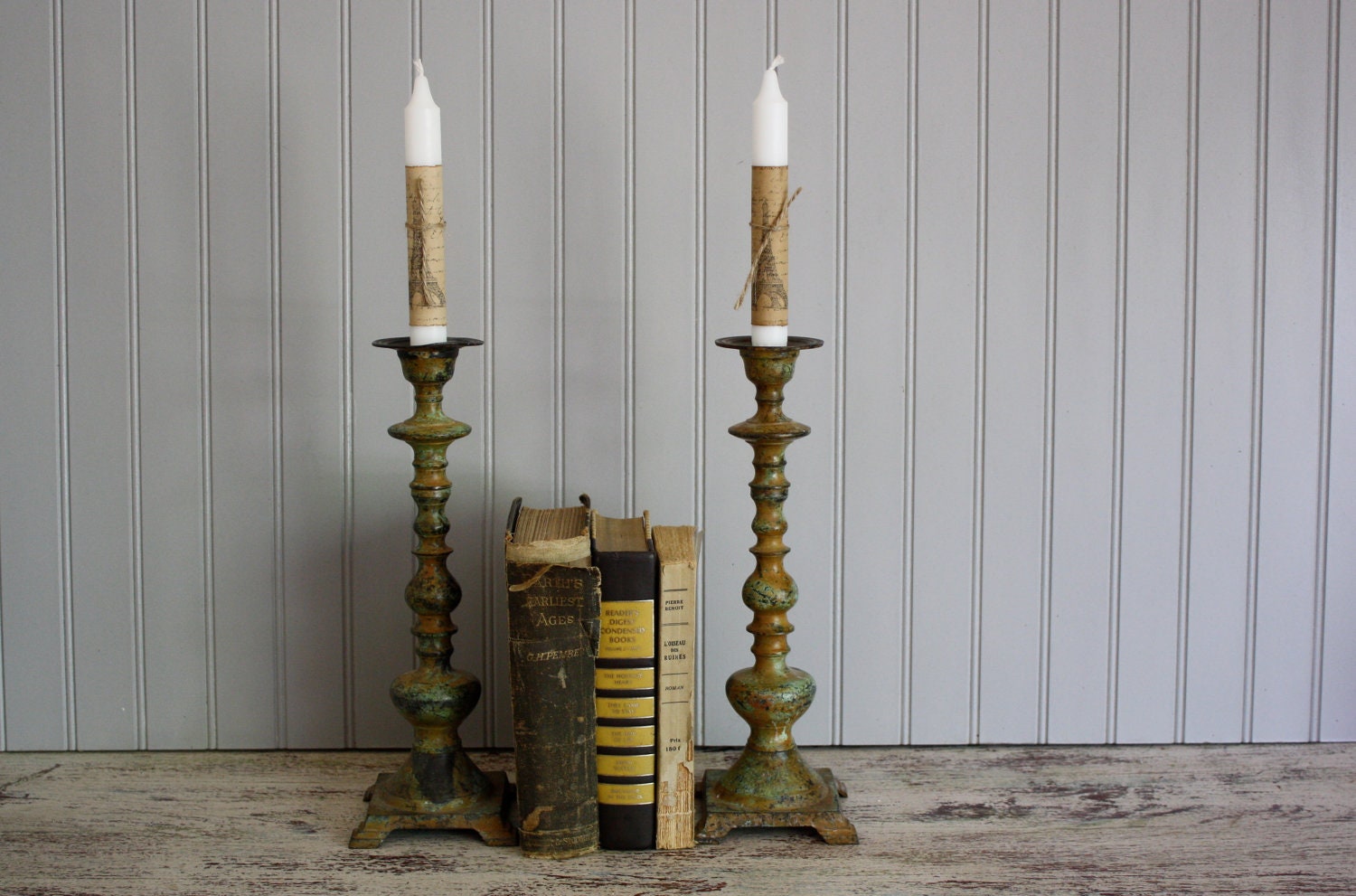 Industrial Old World Candlesticks
